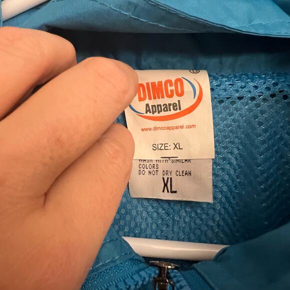 Dimco Apparel Newport Rhode Island Blue Hooded Windbreaker Coat NWT - Picture 6 of 7